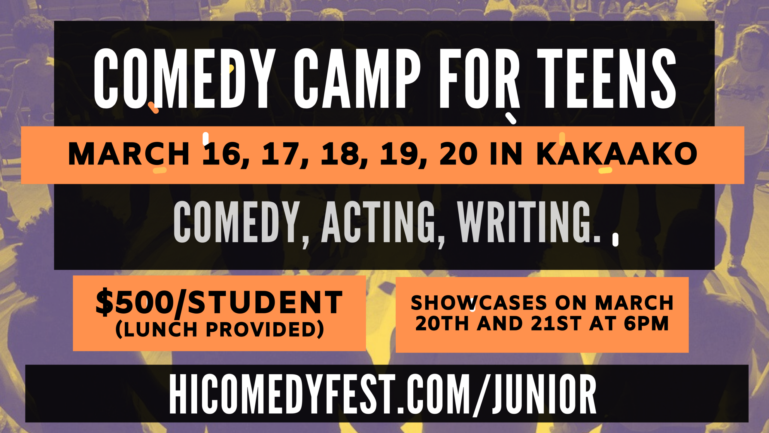 Hawaii Comedy Fest Junior Registration